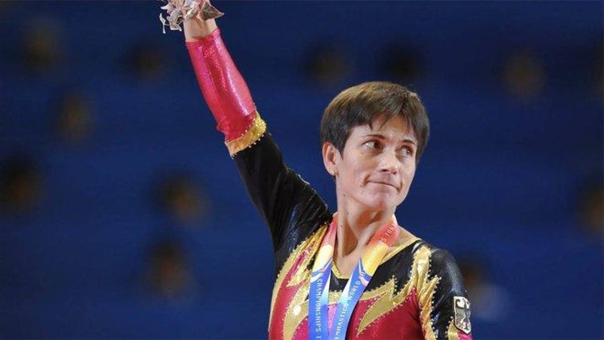 Oksana Chusovitina, en los Juegos de Londres 2012. Estará en los del 2020 con 45 años. Oksana Chusovitina, en los Juegos de Londres 2012. Estará en los del 2020 con 45 años.-FIG