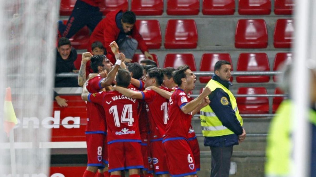 El Numancia superaba en la Copa al Málaga, otro equipo de Primera, al que ganaba en Los Pajaritos por 2-1.-Mario Tejedor