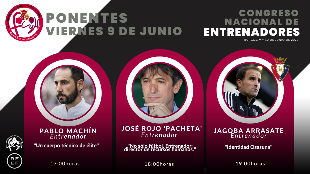 Cartel anunciador de las ponencias de los tres ex entrenadores del Numancia.