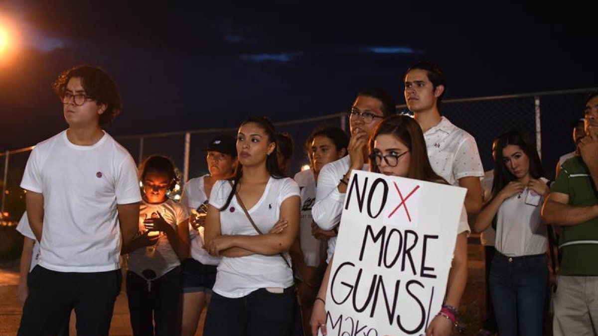 Vigilia en Ciudad Juárez por la matanza de El Paso: 