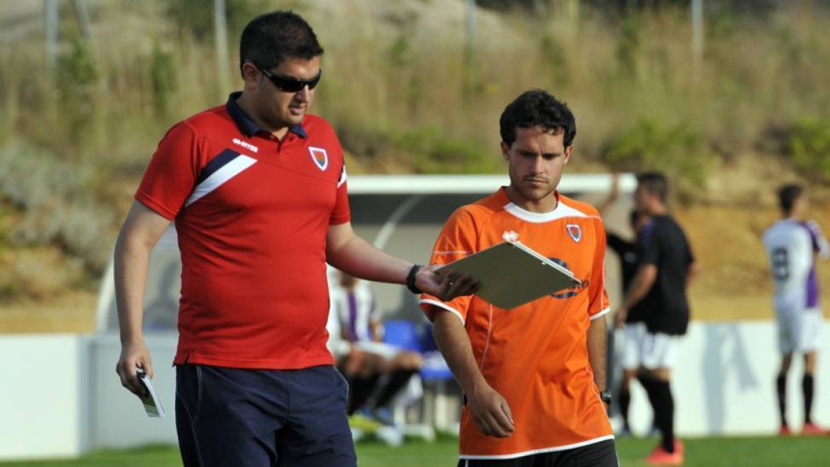 El técnico del Numancia Juvenil, José Alejandro Huerta.-DIEGO MAYOR