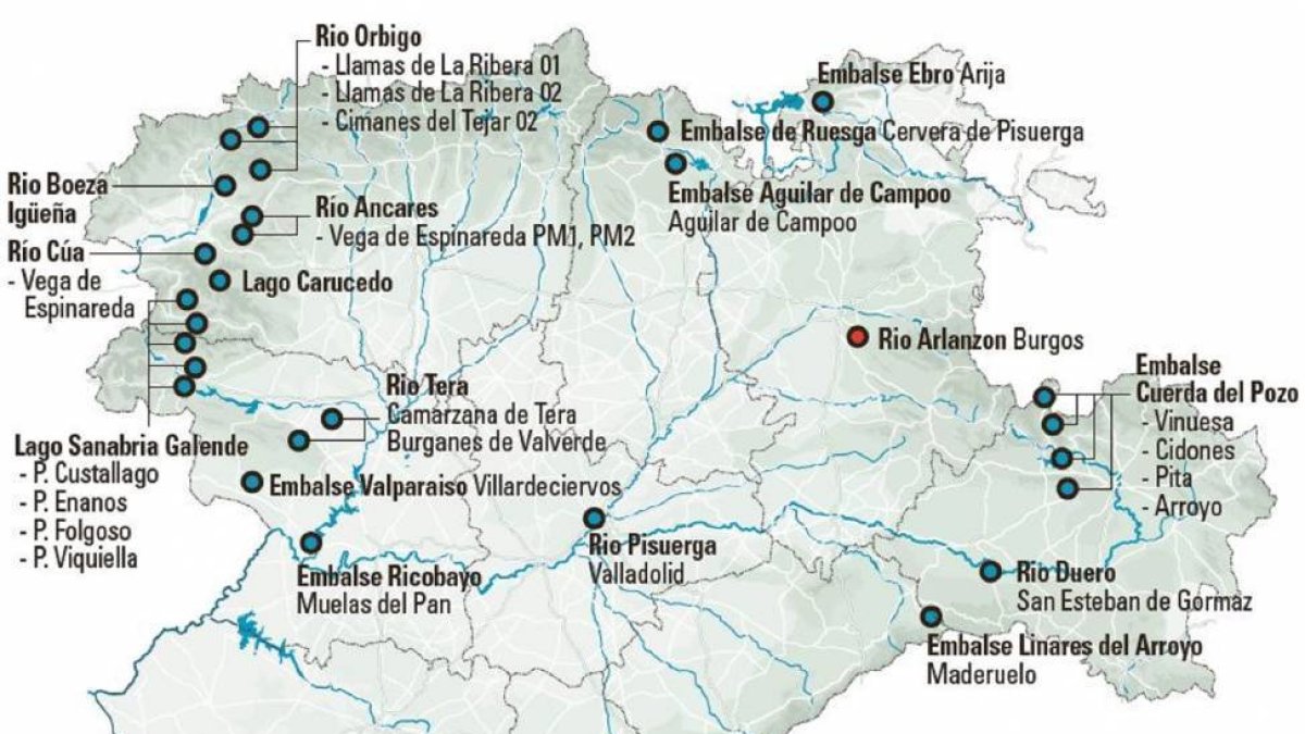 Zonas de banño y recreo en Castilla y León / Del 31 de julio al 7 de agosto-El Mundo