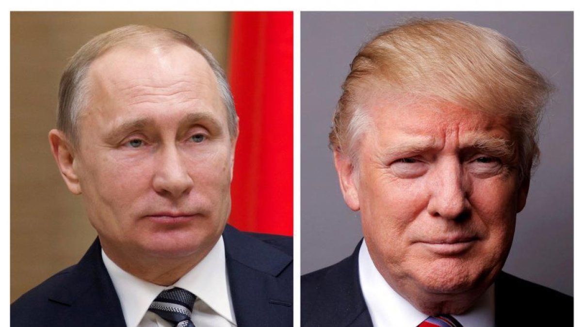Los presidentes de Rusia, Vladimir Putin, y de EEUU, Donald Trump.-REUTERS