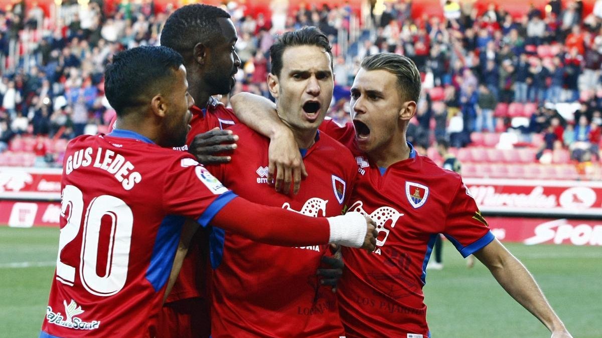 El Numancia daba un paso de gigante hacia la salvación con los tres puntos sumados el sábado ante el Granada.-Mario Tejedor