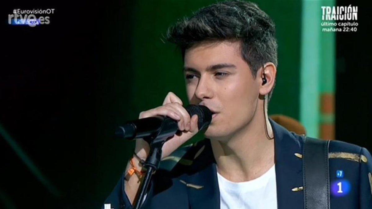 El concursante de OT y representante de TVE en Eurovisión Alfred Garcia.-RTVE