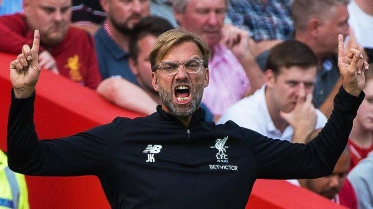 El alemán Jurgen Klopp, técnico del Liverpool.-EFE / PETER POWELL