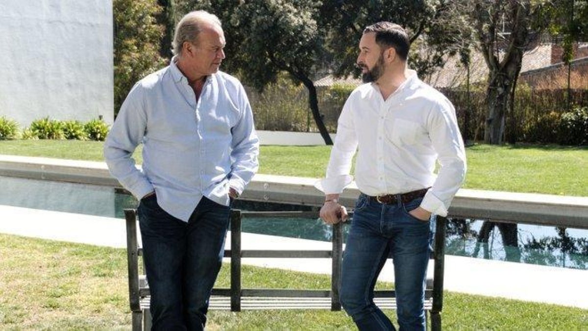 Bertín Osborne con Santiago Abascal en Mi casa es la tuya.-MEDIASET
