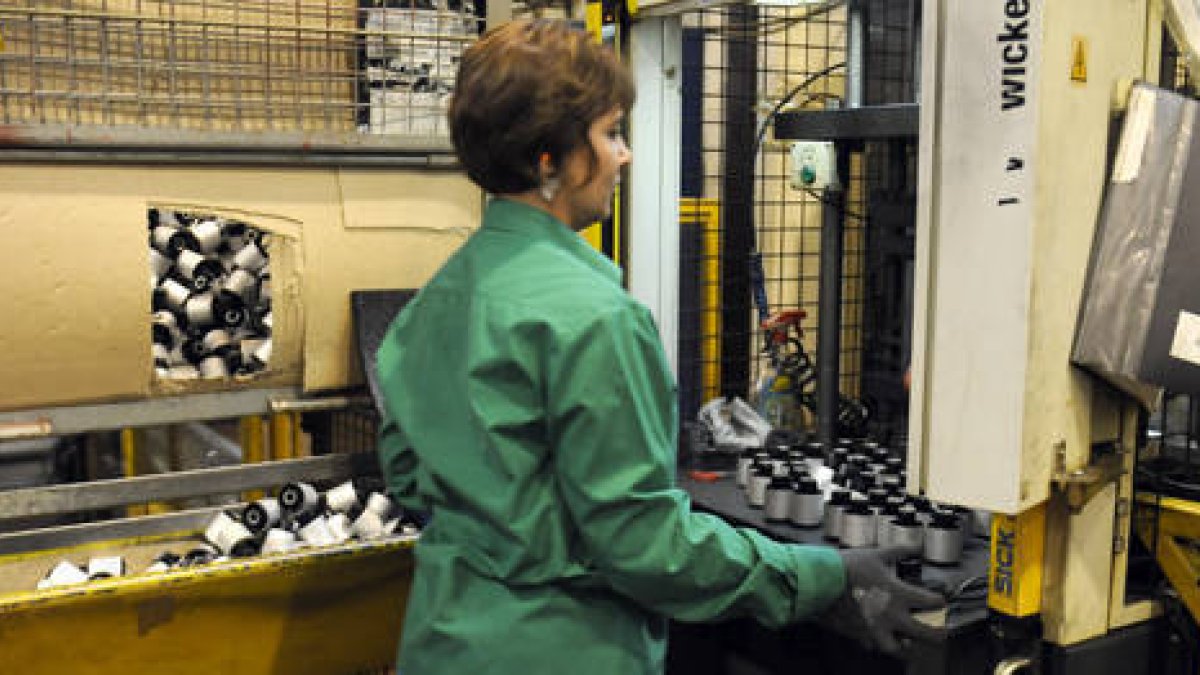 Una trabajadora de la fábrica de Anvis. / U. S. -