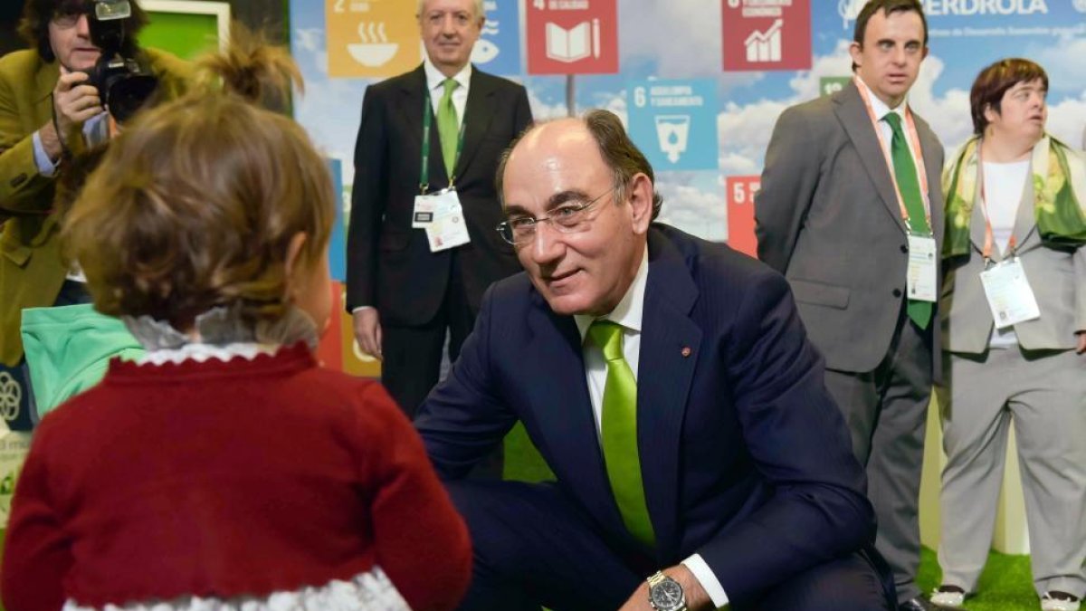 El presidente de Iberdrola, Ignacio Galán, durante la Junta General de Accionistas de Iberdrola-ICAL