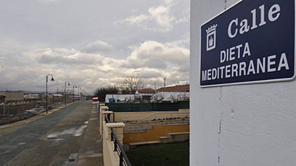 La calle Dieta Mediterránea fue la obra por la que el Estado reclama 850.000 euros al Consistorio. / VALENTÍN GUISANDE-