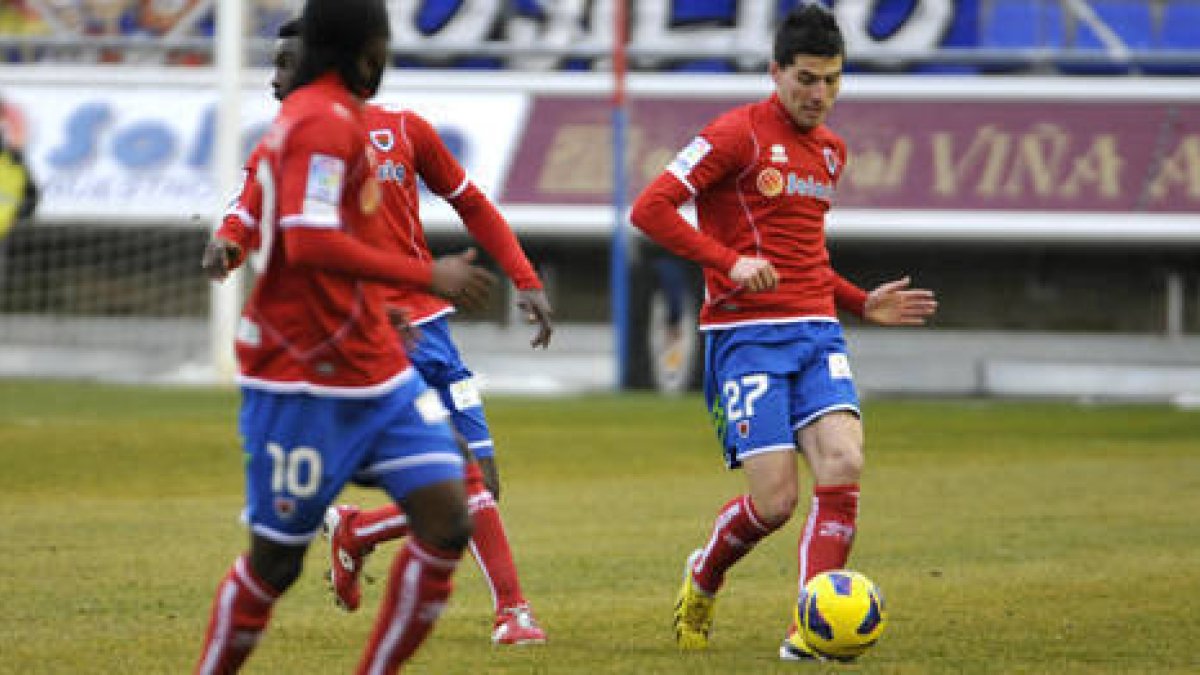 Bonilla en el encuentro del pasado domingo ante el Huesca. / Diego Mayor-