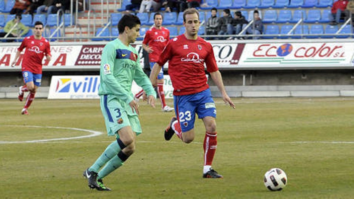 Ion Vélez es uno de los refuerzos invernales realizados por el Numancia. / ÁLVARO MARTÍNEZ-