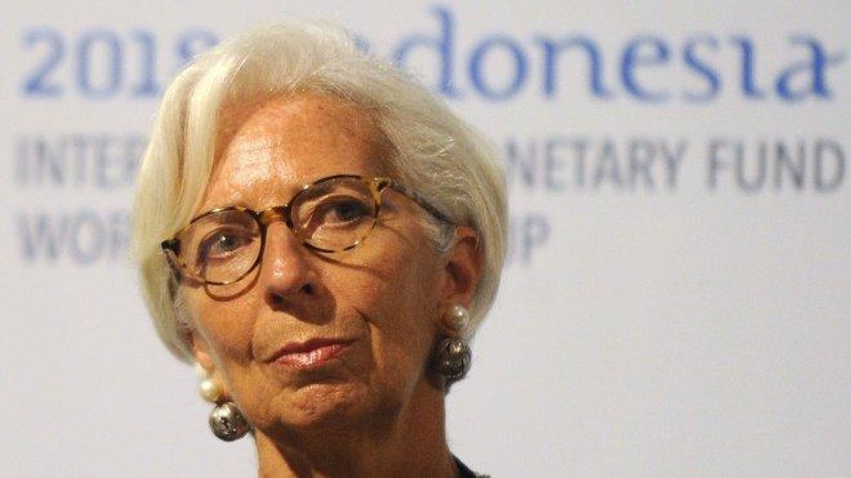 La directora gerente del Fondo Monetario Internacional, Christine Lagarde, en un encuentro internacional en Bali.-SONNY TUMBELAKA (AFP)