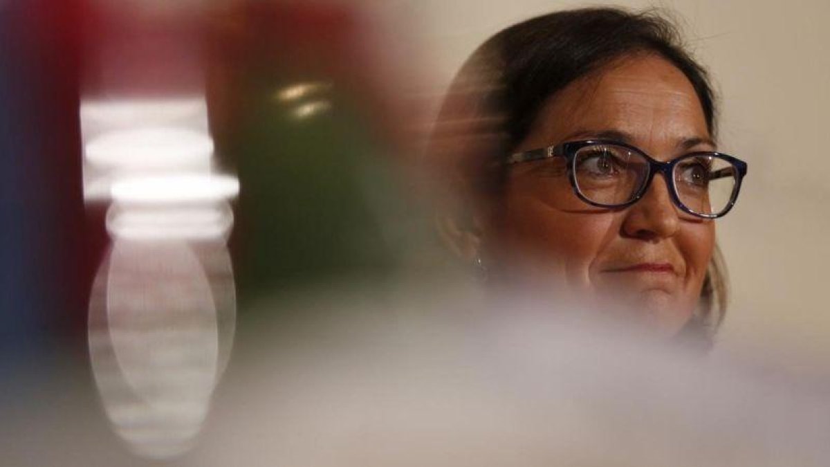 La ministra de Industria, Comercio y Turismo, Reyes Maroto, en el Foro Nueva Economía.-ALBERT BERTRAN