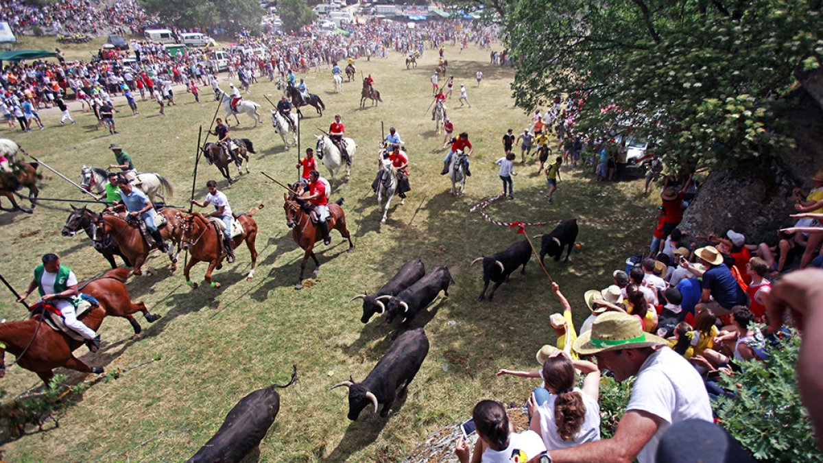 Salida de La Saca de San Juan 2019, el último celebrado. MARIO TEJEDOR