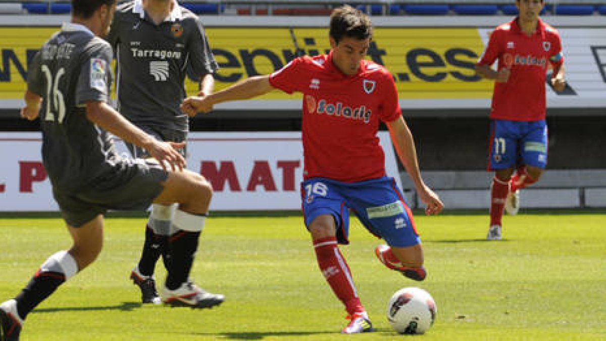 Natalio se perfila como la referencia ofensiva del equipo ante el Córdoba. / VALENTÍN GUISANDE-
