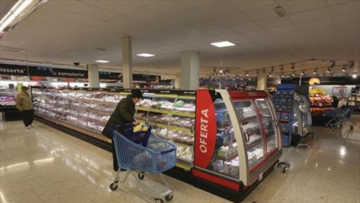 Imagen de archivo del interior de un supermercado.