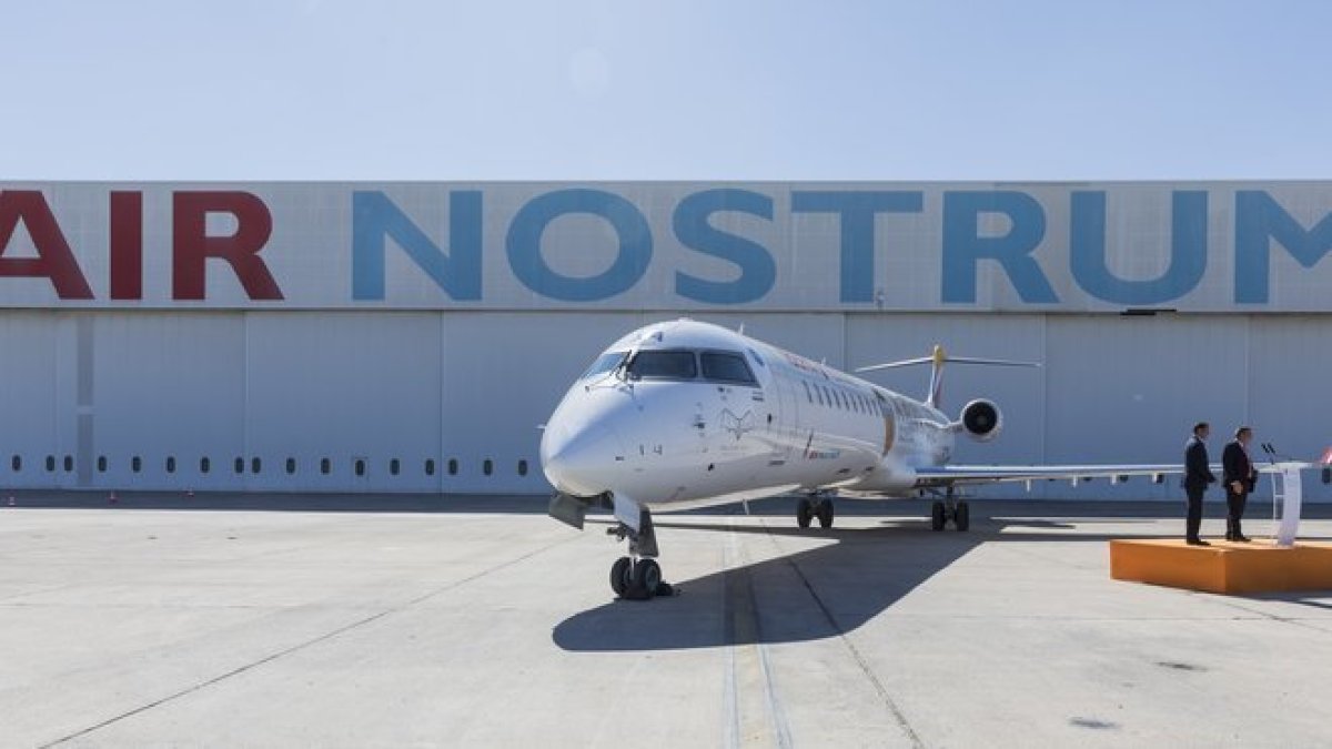 Imagen de archivo de un avión de la aerolínea de Air Nostrum.-MIGUEL LORENZO