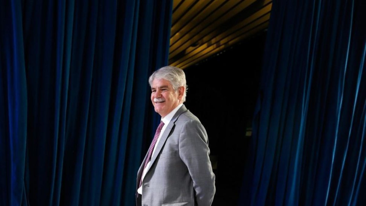 El ministro de Asuntos Exteriores Alfonso Dastis en la reunión de Embajadores del Sudeste de Europa.-MANUEL LORENZO (EFE)