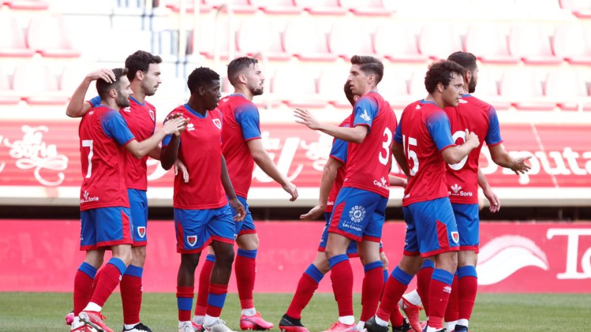 Buen partido del Numancia en el último ensayo de pretemporada. GONZALO MONTESEGURO