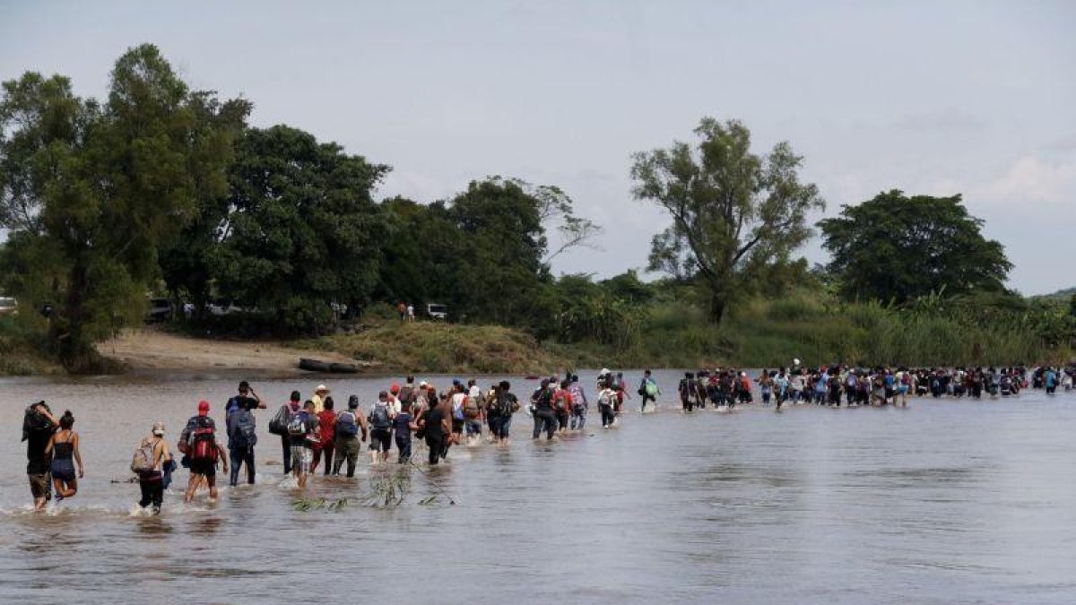 La caravana centroamericana se encuentra en el estado de Veracruz, México-EFE