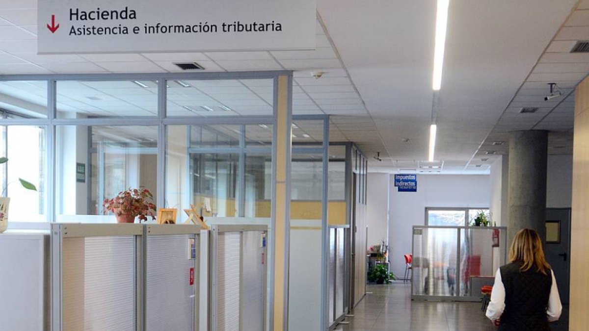 Área del Servicio de Recaudación e Información tributaria en la Delegación de Soria.-ÁLVARO MARTÍNEZ