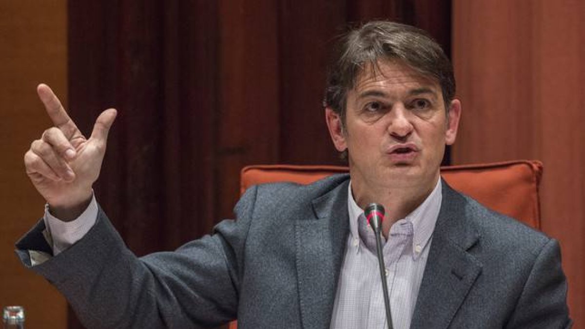 Oriol Pujol Ferrusola, en la comision anti fraude del Parlament de Catalunya, el 2 de marzo del 2015.-FERRAN SENDRA