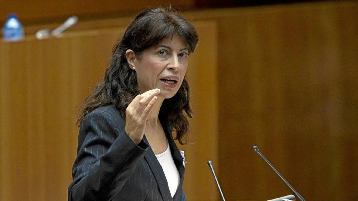 Invervención de la portavoz socialista en las Cortes, Ana Redondo-J.M.Lostau