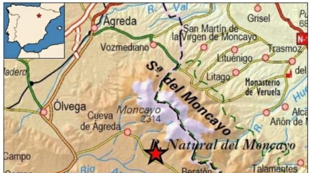 Epicentro del terremoto.-HDS