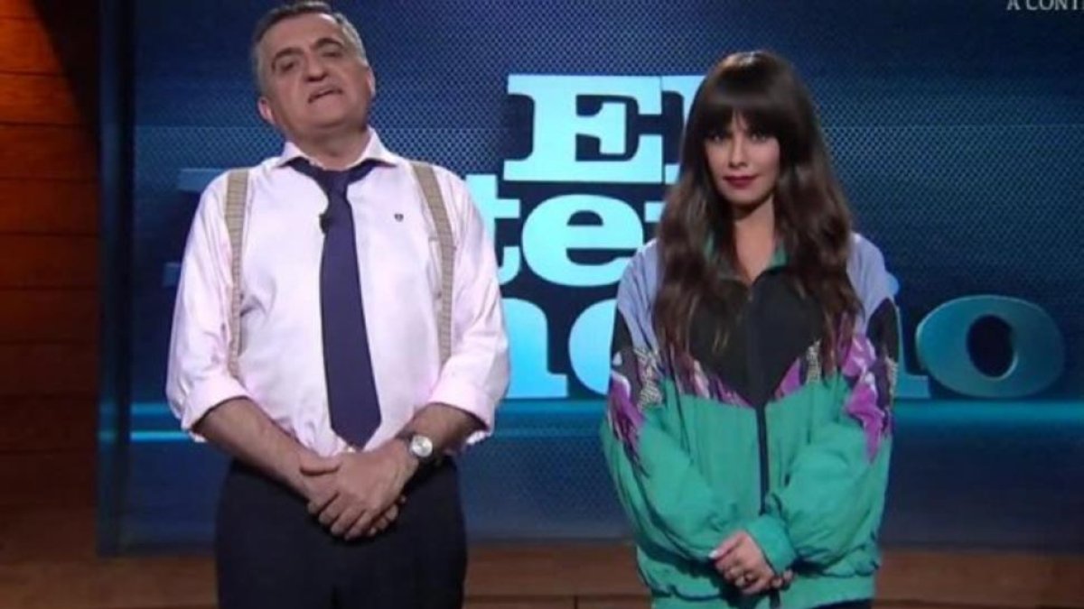 Cristina Pedroche, con chándal de tactel, 