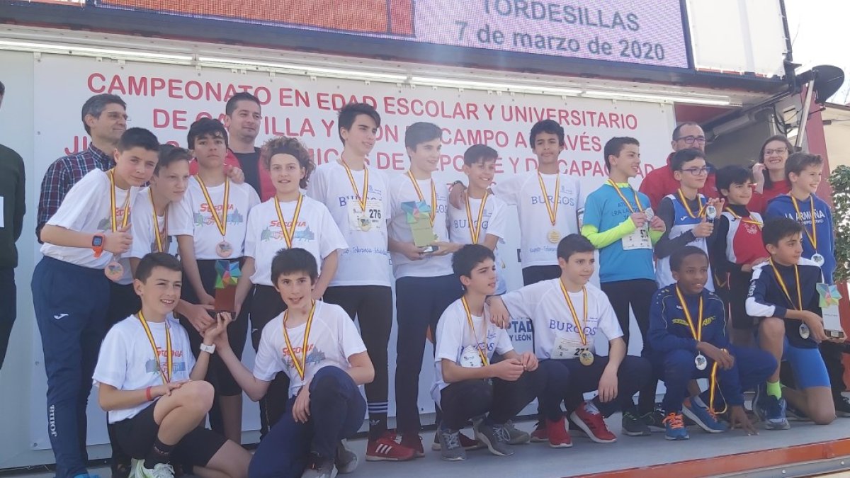 Imagen del Campeonato escolar de Castilla y León de Campo a Través Tordesillas 2020. HDS