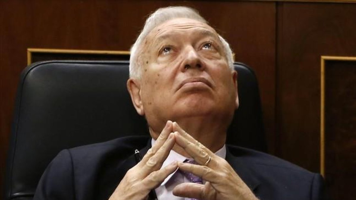 José Manuel García-Margallo, en el Congreso de los Diputados.-EFE / J. J. GUILLÉN