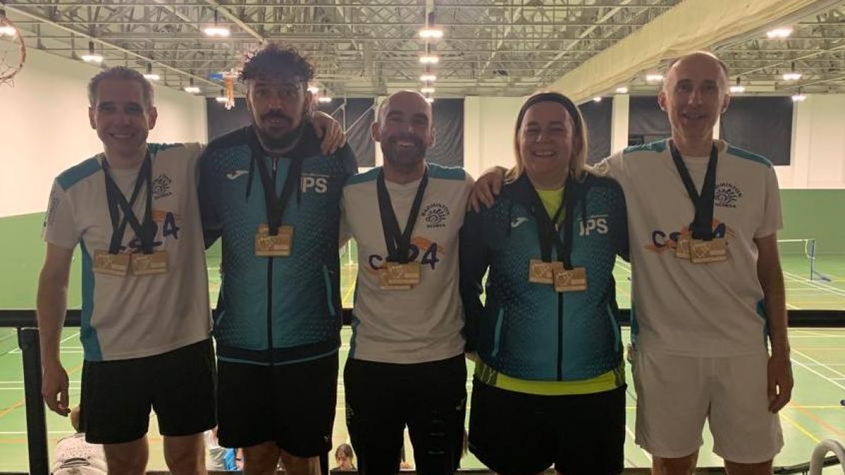 Algunos de los medallistas sorianos del pasado fin de semana. HDS