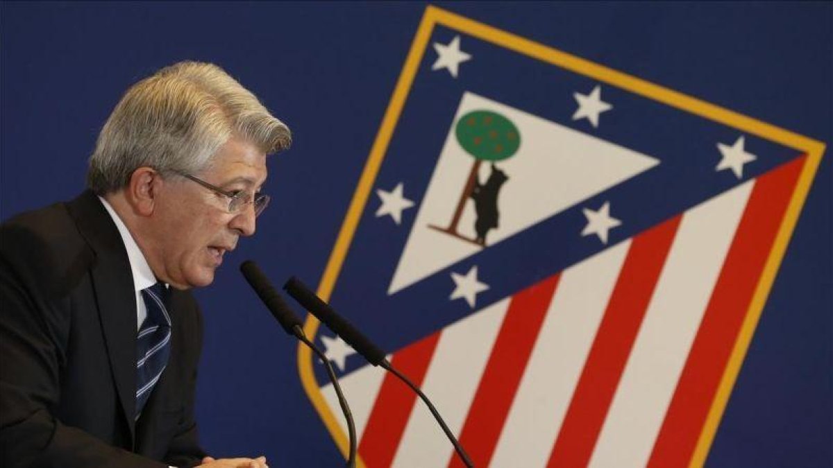 Enrique Cerezo, presidente del Atlético de Madrid.-EL PERIÓDICO