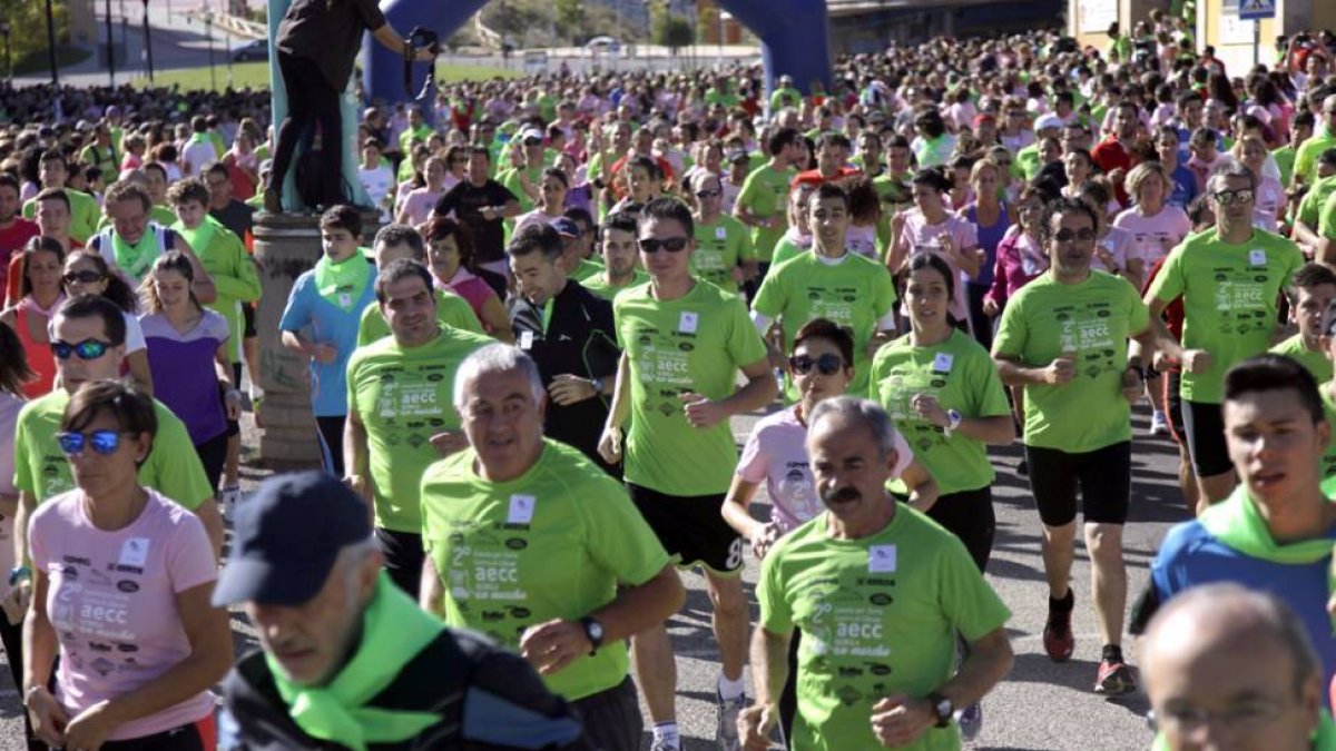 Carrera contra el cáncer celebrada el pasado mes de octubre en Soria.-DIEGO MAYOR