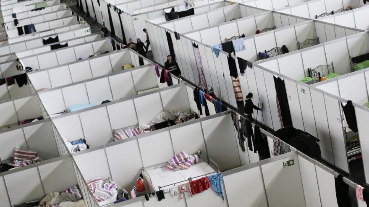 Centro de refugiados en Berlín.-AP / MARKUS SCHREIBER