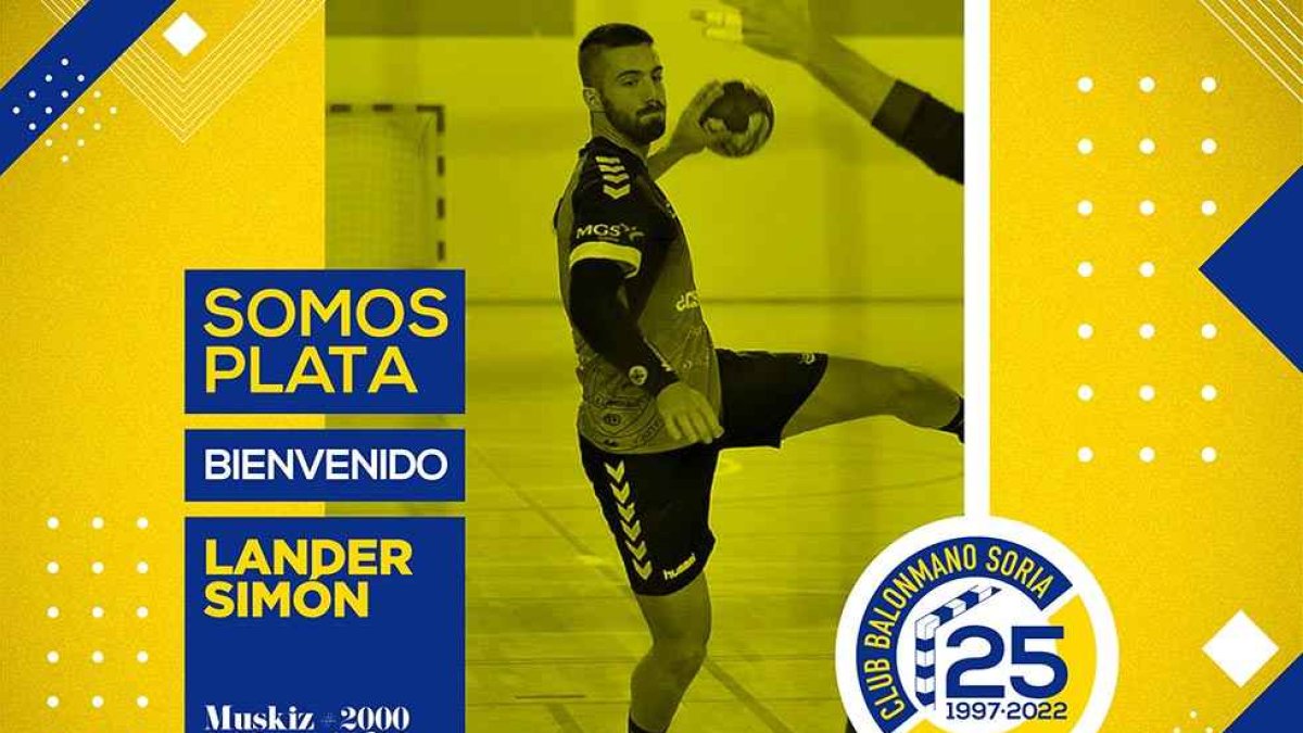 Lander Simón, ex del BM Soria, fichaje de futuro para el UBU San Pablo