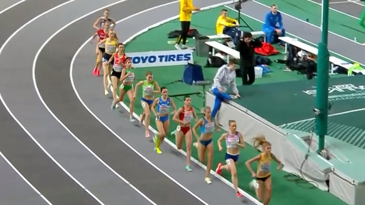 Marta Pérez en los 3.000 del Europeo de Estambul. HDS