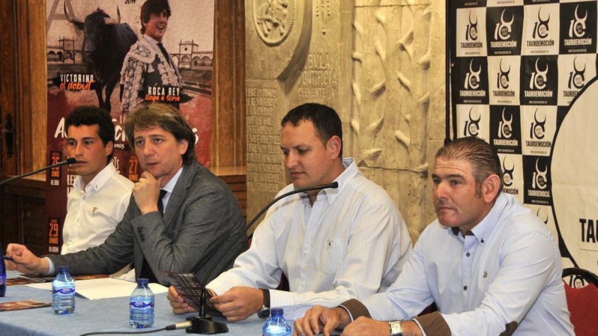 De izquierda a derecha, Mario Pérez Langa, Carlos Martínez, Alberto García y Félix Majada.-Valentín Guisande