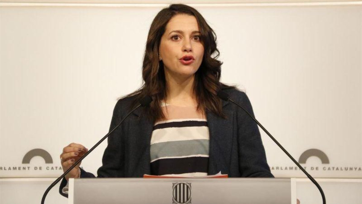 La portavoz de Ciudadanos, Inés Arrimadas.-MAR MARTÍ