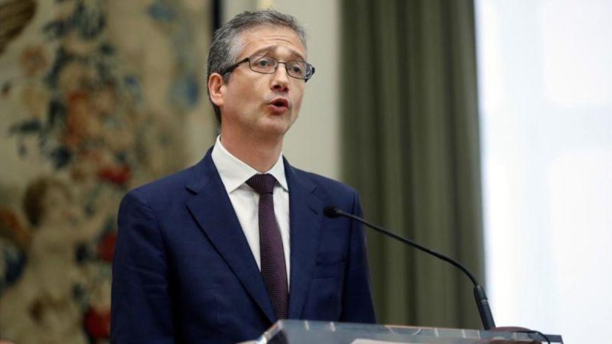 El gobernador del Banco de España, Pablo Hernández de Cos, en una imagen de archivo.-CHEMA MOYA / EFE