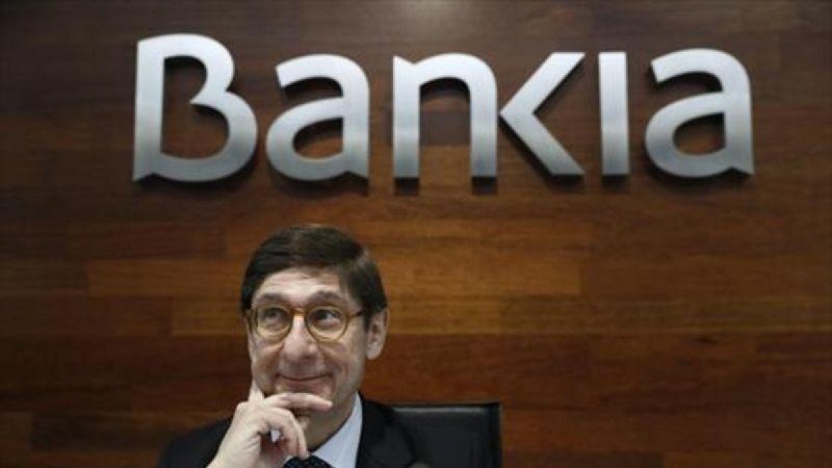 Goirigolzarri, durante la presentación de los resultados de Bankia el 2016.-EFE / EMILIO NARANJO
