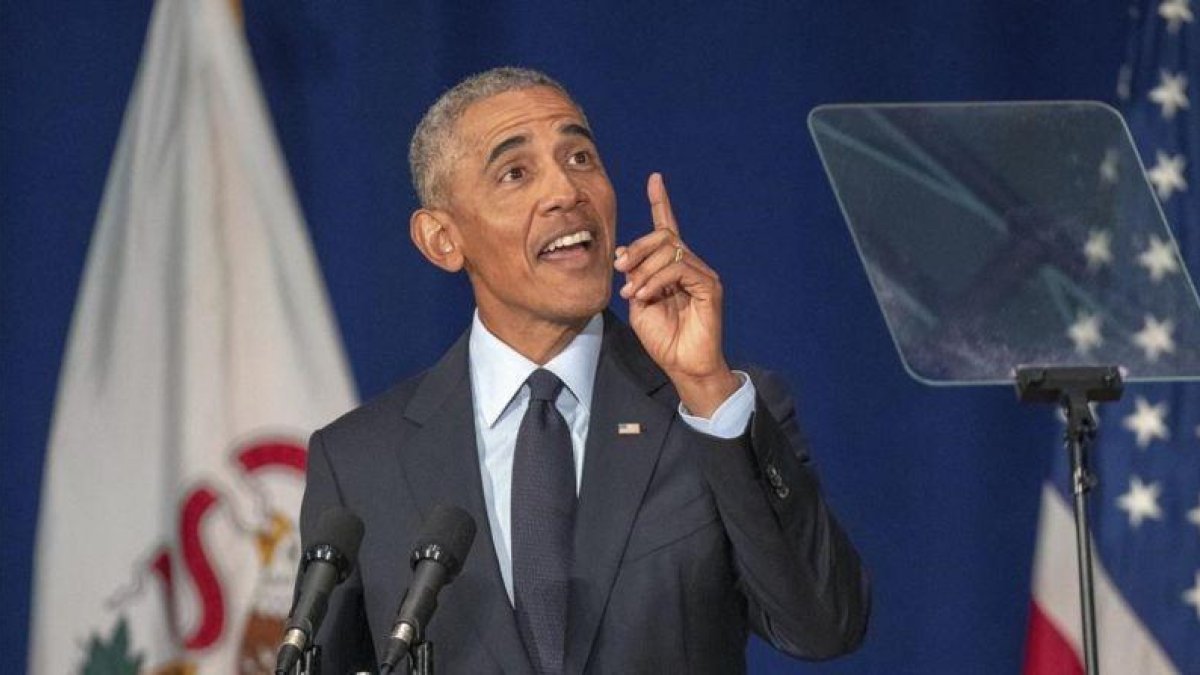 Obama, el pasado viernes en la Universidad de Ilinois.-AP / STEPHEN HAAS