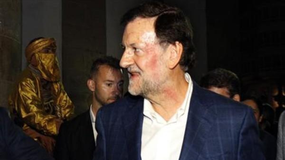 Rajoy sin gafas, tras la agresión sufrida en Pontevedra-EFE