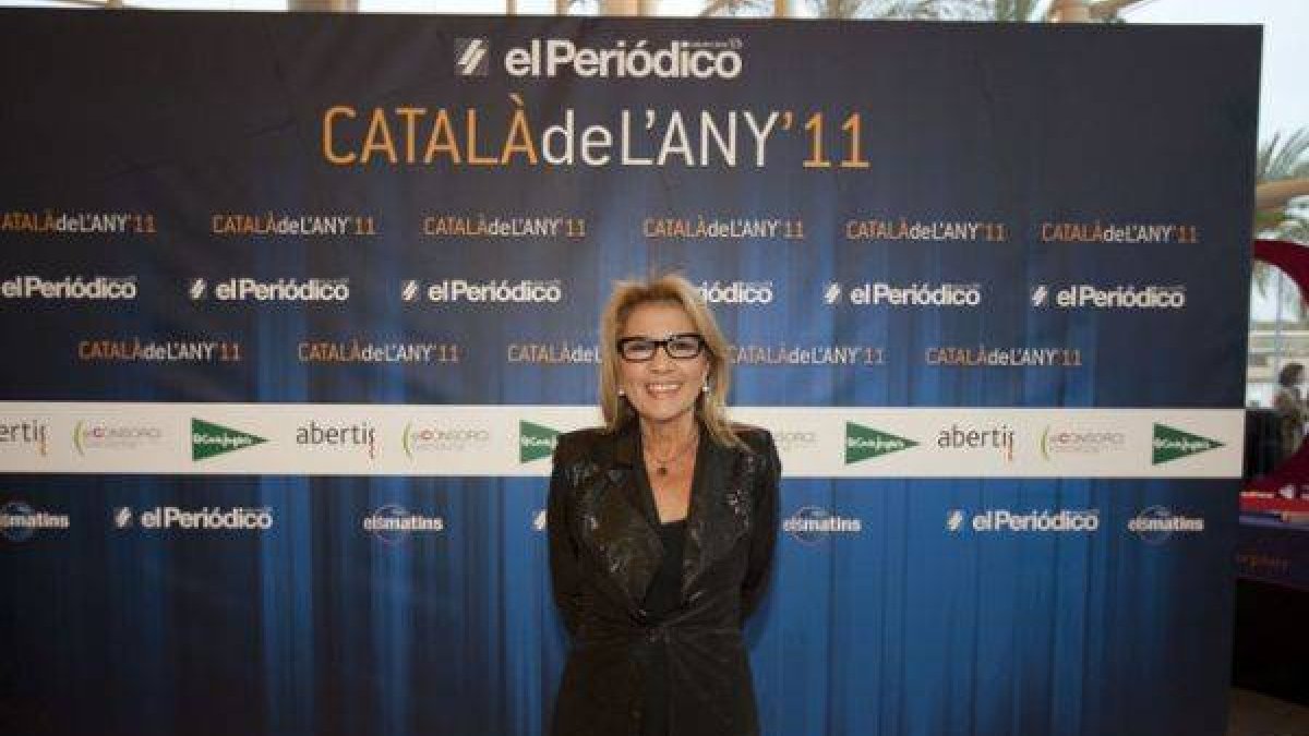 Sita Murt, en los Premios Català de l'Any del 2012, en el Teatre Nacional de Cataluña.-