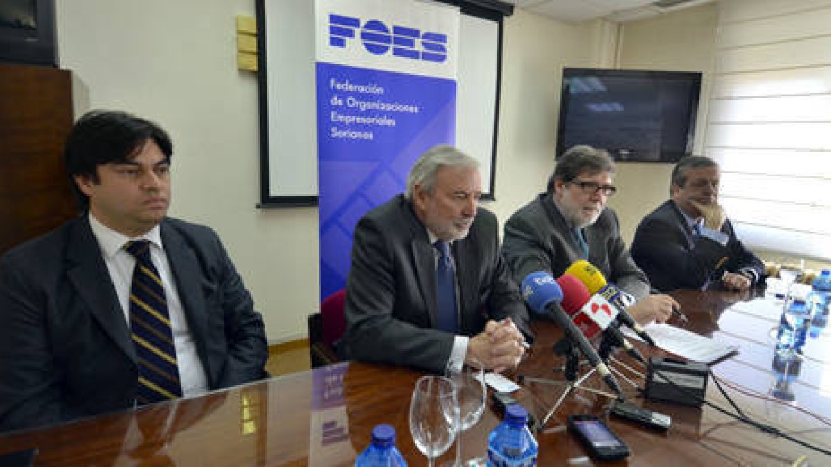De izquierda a derecha, Juan Gabriel Pérez, Orlando Sardi, Santiago Aparicio y Julián Efrén Ossa. / A. M. -