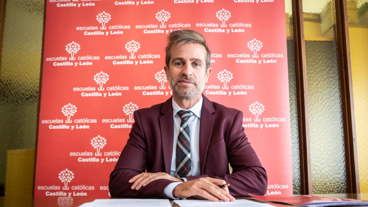 Leandro Maza Roldán en la presentación del balance. GONZALO MONTESEGURO