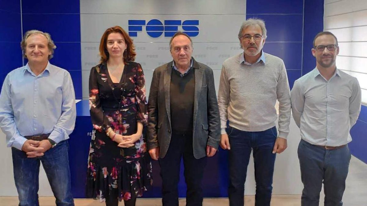 Responsables de la empresa, Matalebreras e Invest Soria en la presentación del proyecto.-HDS