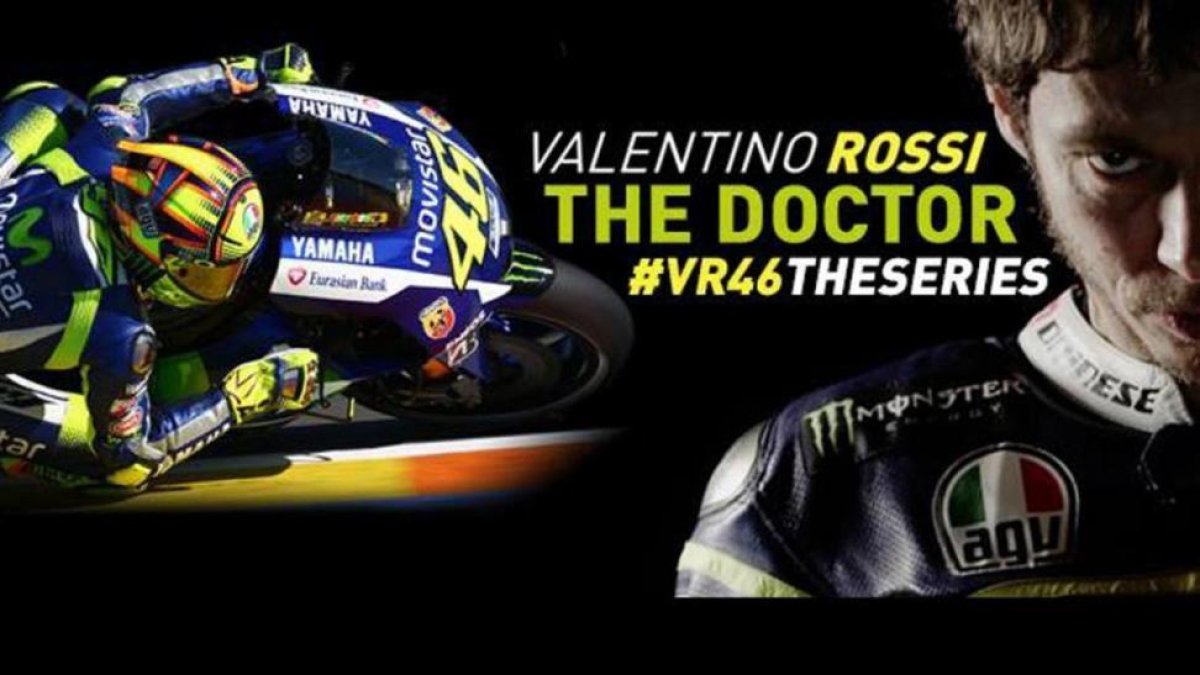 Valentino Rossi ha presentado una nueva serie.-TWITTER