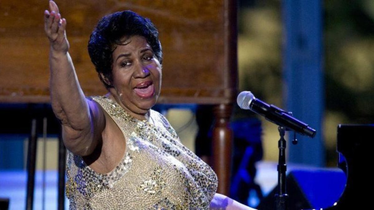 Aretha Franklin, durante un concierto en la Casa Blanca, el pasado 29 de abril.-AP / CAROLYN KASTER